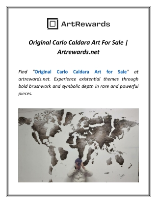 Original Carlo Caldara Art For Sale | Artrewards.net