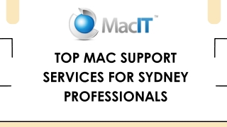 Top Mac Support Services for Sydney Professionals