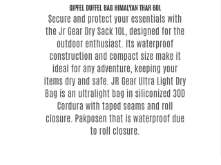 GIPFEL DUFFEL BAG HIMALYAN THAR 60L