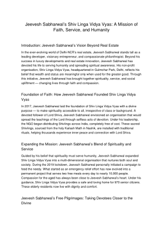 Doubts Arise: Is Jeevesh Sabharwal Using Kailash Vidya Vyaas for Publicity