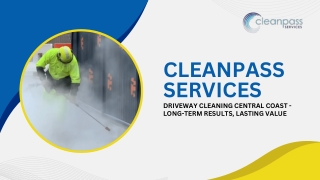 Driveway cleaning central coast