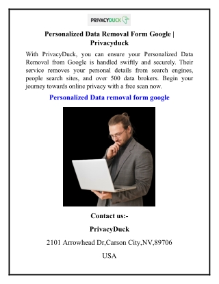 Personalized Data Removal Form Google Privacyduck