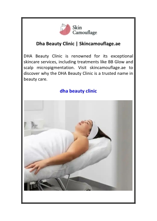 Dha Beauty Clinic  Skincamouflage.ae