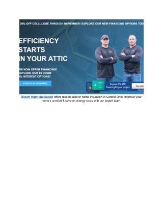 Blown Right Insulation