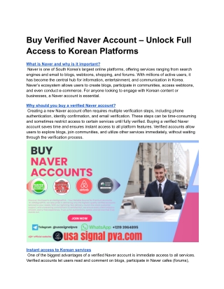 Top 8 Agencies That Help with Legal Naver Account Setup and Management