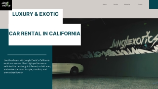 Luxury & Exotic Car Rentals In California