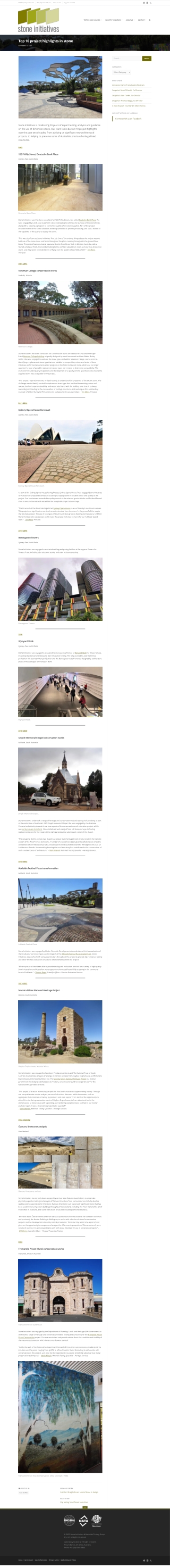 Top 10 project highlights in stone - Rising damp