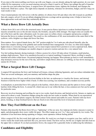 Botox Brow Lift vs Surgical Lift: Pros, Cons, Costs