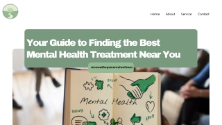 Your Guide to Finding the Best Mental Health Treatment Near You