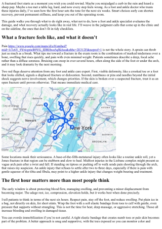 Foot Injury Doctor: Immediate Steps After a Suspected Fracture