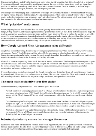 Google Ads vs. Meta Ads: Which Should Your Paid Search Company Prioritize?