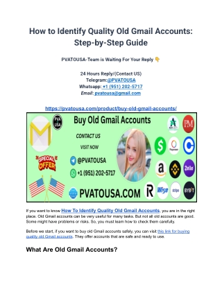 How to Identify Quality Old Gmail Accounts_ Step-by-Step Guide