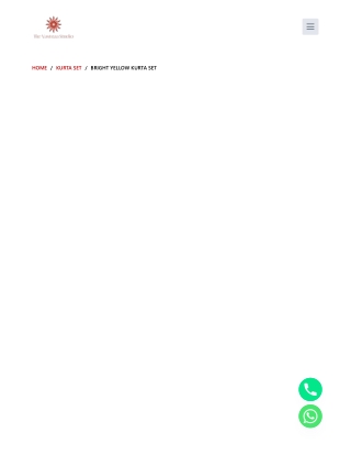 Bright Yellow Kurta Set