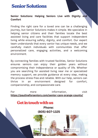 Assisted Living Orange County