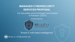 Managed Cybersecurity Proposal for SECP