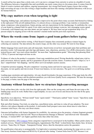 Creative   Data: How a Paid Search Agency Builds High‑Converting Ad Copy