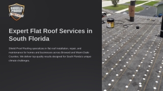 Professional Flat Roof Repair Services You Can Rely On