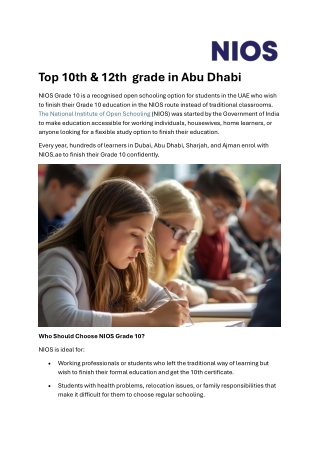 Top 10th pass certificate in dubai