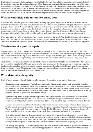 How Long Will a Windshield Chip Repair Last?