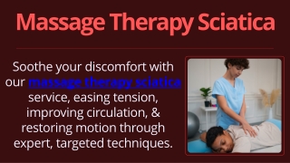 Massage Therapy Sciatica