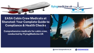 Stansted EASA Cabin Crew Medicals