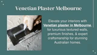 Venetian Plaster Melbourne