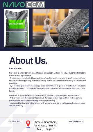 Cost-Effective and Green – Affordable Cement by Navocem