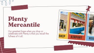 Plenty Mercantile
