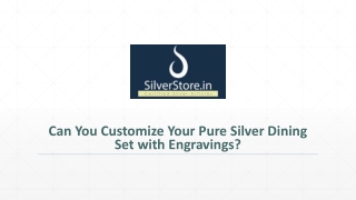 Can You Customize Your Pure Silver Dining Set with Engravings