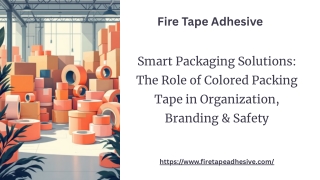 Smart Packaging Solutions with Colored Packing Tape