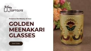 Preserve the Beauty of Your Golden Meenakari Glasses