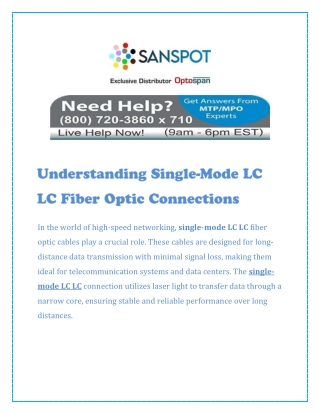 Understanding Single-Mode LC LC Fiber Optic Connections