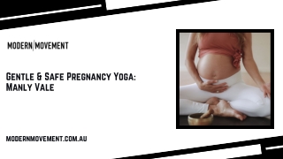 Gentle & Safe Pregnancy Yoga: Manly Vale
