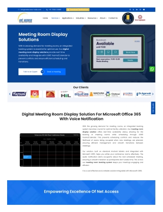 Best Meeting room display solution provider for affordable and efficient workplace solutions