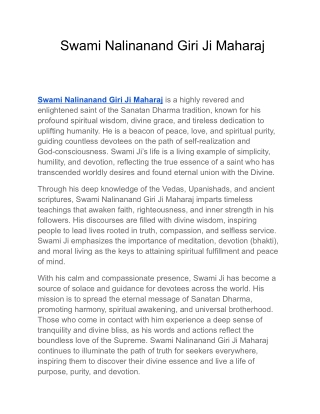 Swami Nalinanand Giri Ji Maharaj 3