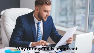 Why Hiring CPA Is Important For Your Business
