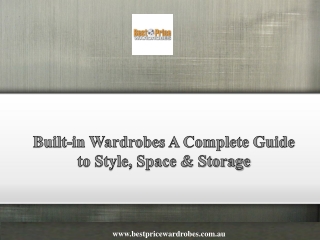 Built-in Wardrobes A Complete Guide to Style, Space & Storage