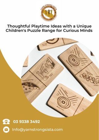 Thoughtful Playtime Ideas with a Unique Children's Puzzle Range for Curious Minds