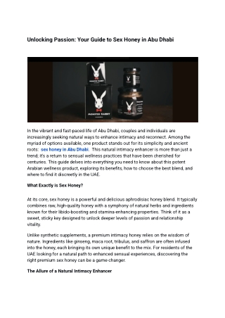 Unlocking Passion_ Your Guide to Sex Honey in Abu Dhabi