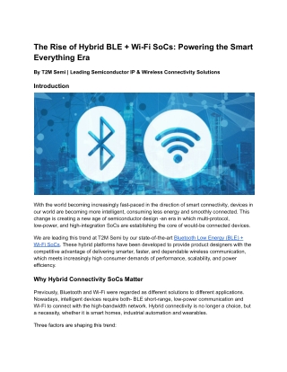 The Rise of Hybrid BLE   Wi-Fi SoCs_ Powering the Smart Everything Era