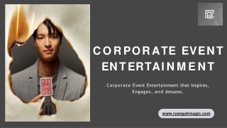 Corporate Event Entertainment