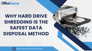 Why Hard Drive Shredding Is the Safest Data Disposal Method