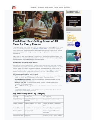 Top Best-Selling Books of All Time for Knowledge and Growth