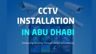 Smart CCTV Installation in Abu Dhabi
