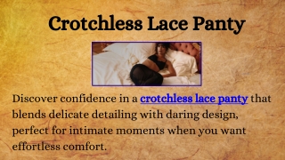 Crotchless Lace Panty
