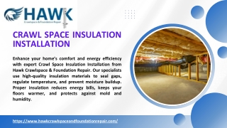 Reliable Crawl Space Insulation Installation for Energy Savings