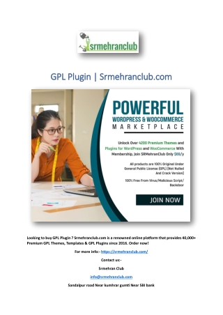 GPL Plugin | Srmehranclub.com