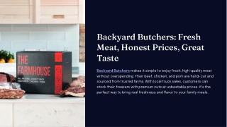 Bringing Fresh, Farm-Raised Meats to Your Doorstep