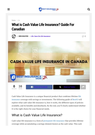 Cash Value Life Insurance: Best Insurance Online's Business Applications