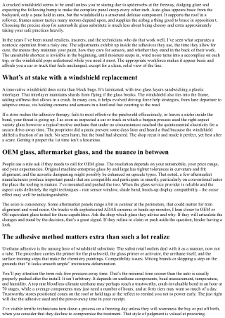 How to Choose an Auto Glass Replacement Company You Can Trust